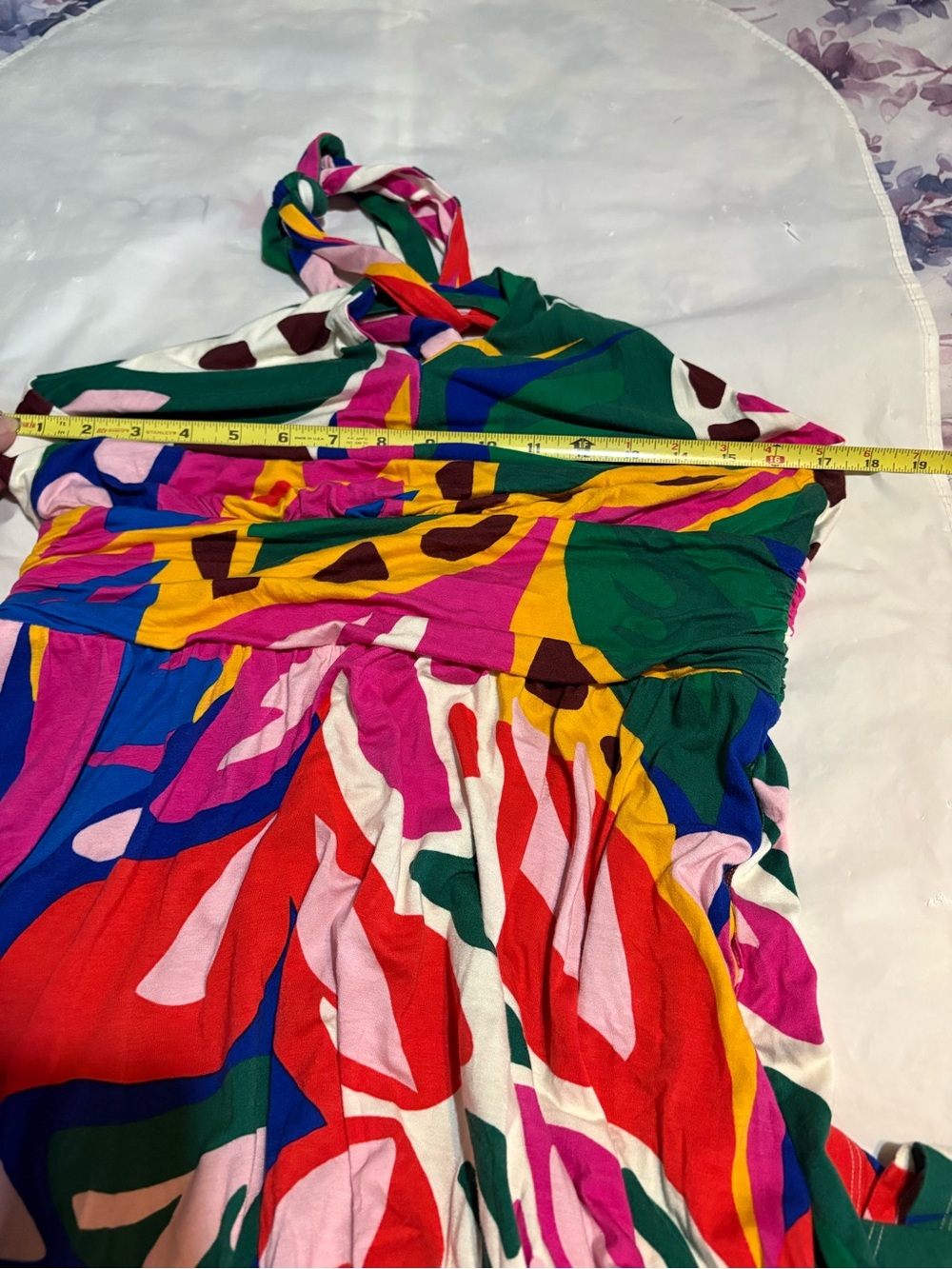 Boden Sydney Green & Multicolor Twist Halter Maxi Dress - Picture 9 of 16
